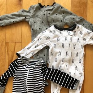 Cloud Island 3-pack footies